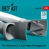 RESKIT RSU48-0368 F/A-18 Hornet (A, B, C, D) air intakes for Hasegawa kit (3D Printed) (1/48)